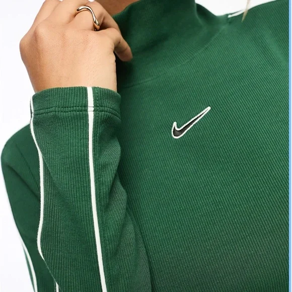 Nike Forest Green Mock Neck Top - Picture 5 of 7